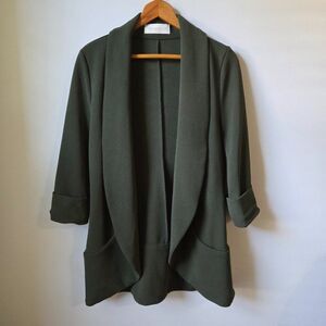 EUC FRENCH MAUVE MELANIE KNIT JACKET OLIVE SZ SMALL